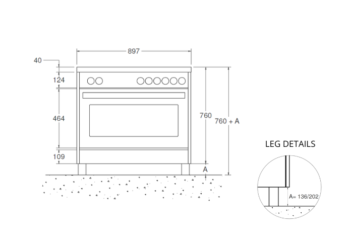 90 cm 4 inductie zones Elektrische Oven Prime Line | Bertazzoni